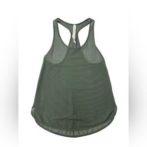 Lululemon 105 Singlet Mesh Tank Size 2 Grey Sage NWOT